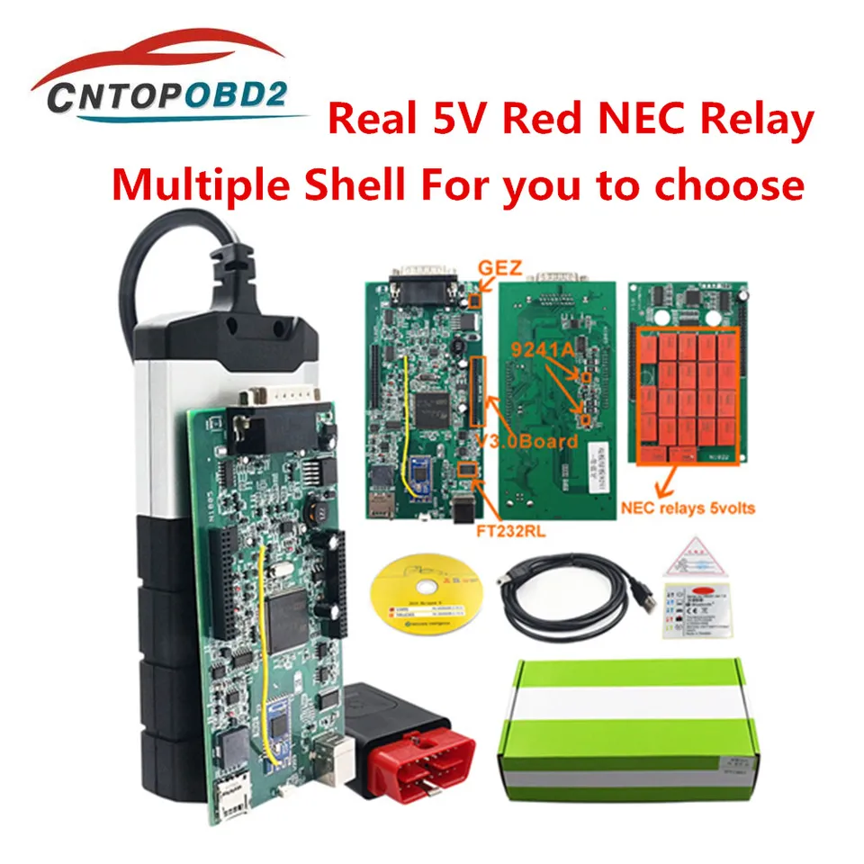 TCS Scanner Multidiag Pro Double Board Real 9241 NEC Relé V3.0/V9.0 Diagnostické rozhranie CAR DISPRES 150E pre nákladné auto do roku 2022