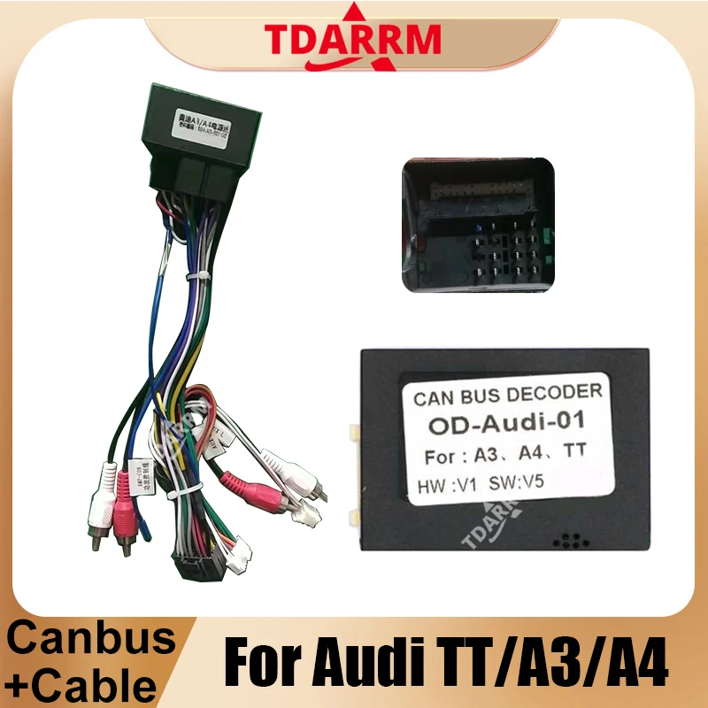 Tdarrm pre Audi A3 A4 TT Android Car Radio Canbus Box Decoder OD-AD-01 Wedič