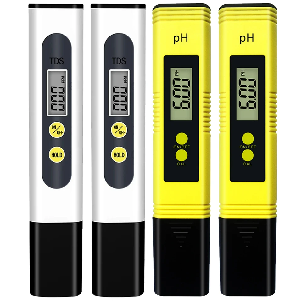 TDS meter 0-9990ppm digitálny pH meter 0,01 pH vysoký presný pevný tester TDS a pH meter 0-14 pH LCD PPM tester akváriový filter
