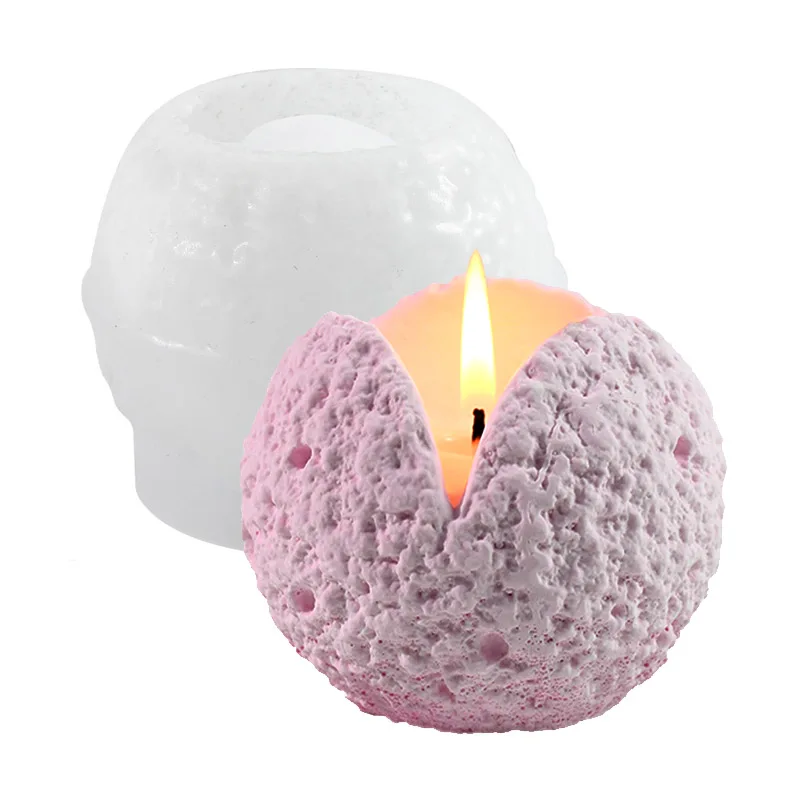 Tealight Sviečka držiak živice Folmy Sphere Sviečka Svilikónové formy DIY Sviečky formy pre Jesmonit Concet Cement DIY
