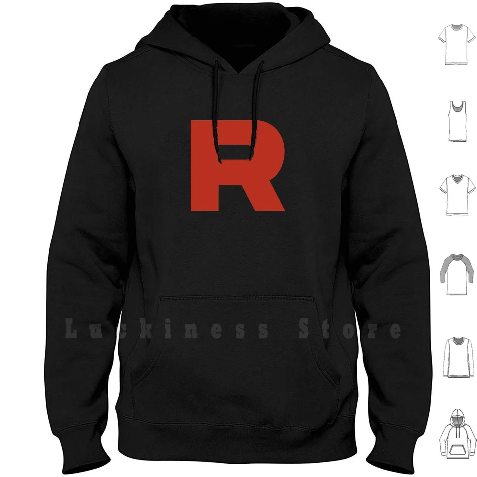 Team Rocket Logo Hoodies Team Rocket Team Rocket Game Freak Red Blue Firered Leafgreen