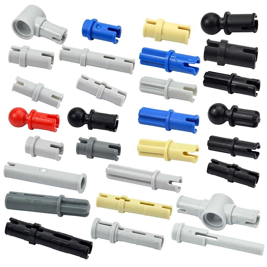 Technický kolík skrutky s trením PEG Cross Axle MOC stavebné bloky konektorov Kompatibilné mechanické časti 2780 3673 3749
