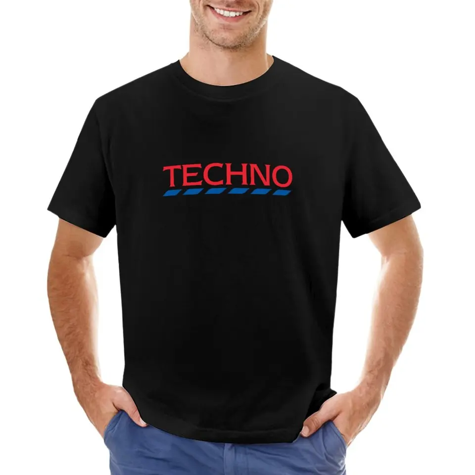 Techno nakupujúci? Kyslý dom Rave Tesco Funny Tričko Tričko Man Boys Animal Print Tirs Pánske veľké a vysoké tričká