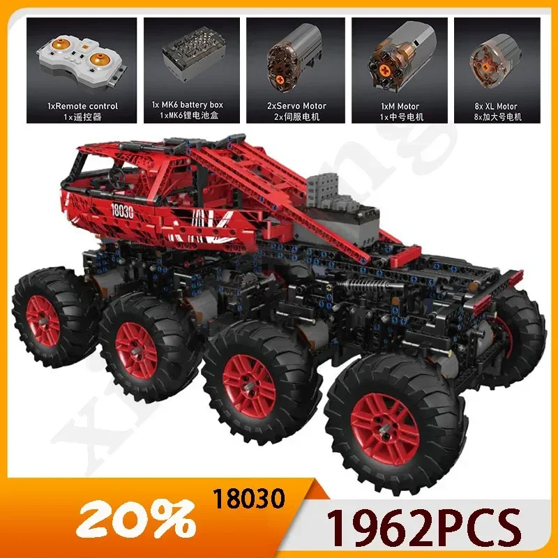 Technológia plesní King 18030 Elektrické diaľkové ovládanie Hill Building Building Blocks MOC Building Blocks vianočné darčekové hračky