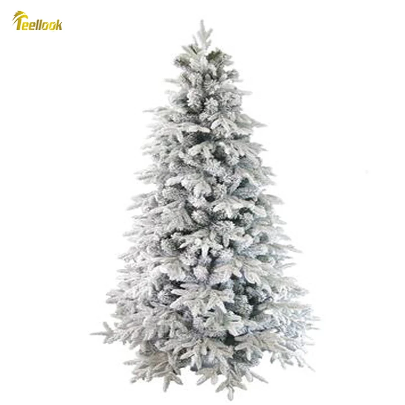Teellook 1,2 m/5,0 m Flocking Luminous PE+PVC Vianočný strom Vianočný deň Hotel nákupné stredisko Domáce dekorácie