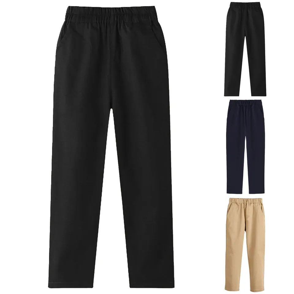Teen Clothes Boys 'Khaki Pants Elementary School Pants Pants Čierne dievčenské školské nohavice Performance oblečenie oblečenie 24 mesiacov Boy