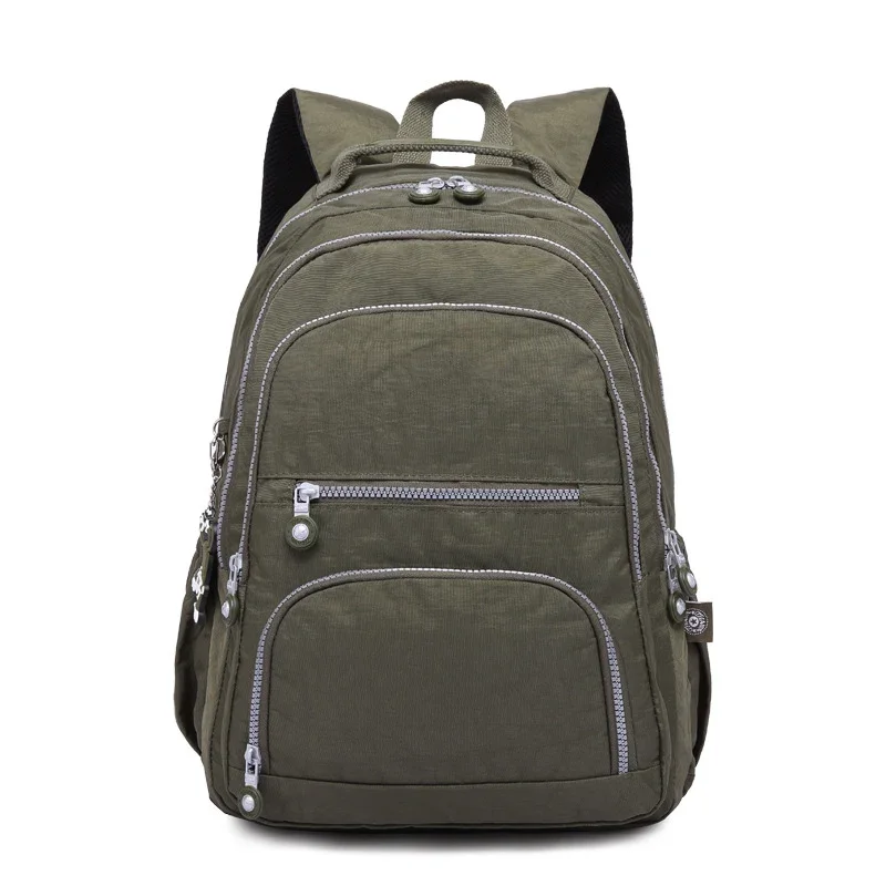 Tegaote nylon A4 veľká kapacita mužov Ženy batoh Schoolbag Schoolbag ľahká cestovná taška modrá šedá čierna červená fialová zelená M0989