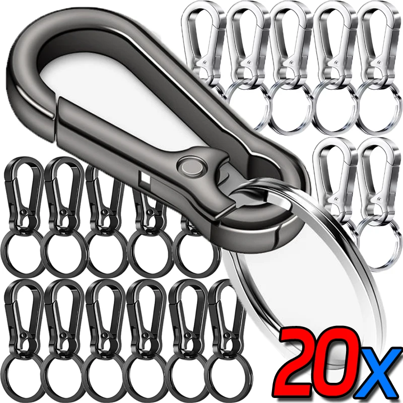 Tekvica pracka Keychains lezecký háčik z nehrdzavejúcej ocele Silný karabínový tvar kľúčový kľúče zink zliat