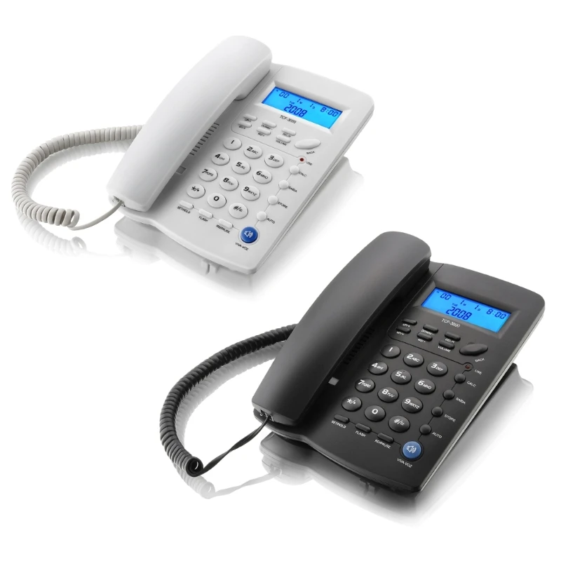 Telefón s káblom pre stolné počítače pre domácu pevnú linku s veľkými tlačidlami TCF3000