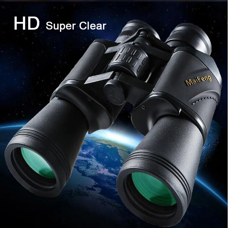 Telescope Maifeng 20x50 Výkonný ďalekohľad na dlhé vzdialenosti HD Profesionalles Low Light Night Vision Držiteľ telefónu Pyglass na poľovníctvo