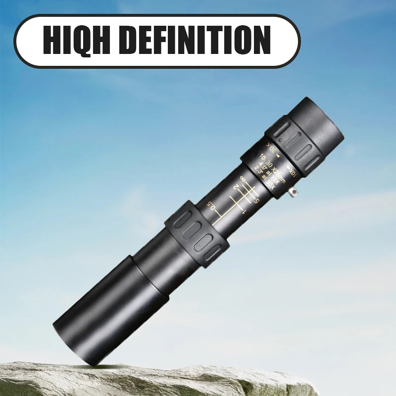 Telescope Monokulárny 10-30x25 Prenosný vysoký priblíženie BAK4 Prism IPX4 Witerproof na kempingový poľovnícky koncert turistického koncertu