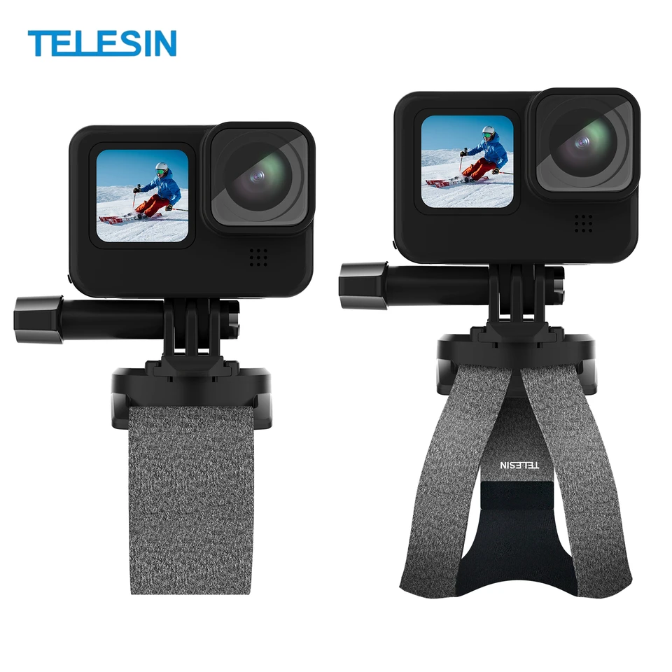 Telesin 360 Rotácia ručného remienka na zápästie pre GoPro Hero 13 12 11 10 9 8 DJI Osmo Action 5 4 3 Držiak pásma Mount Band pre jazdu na lezení