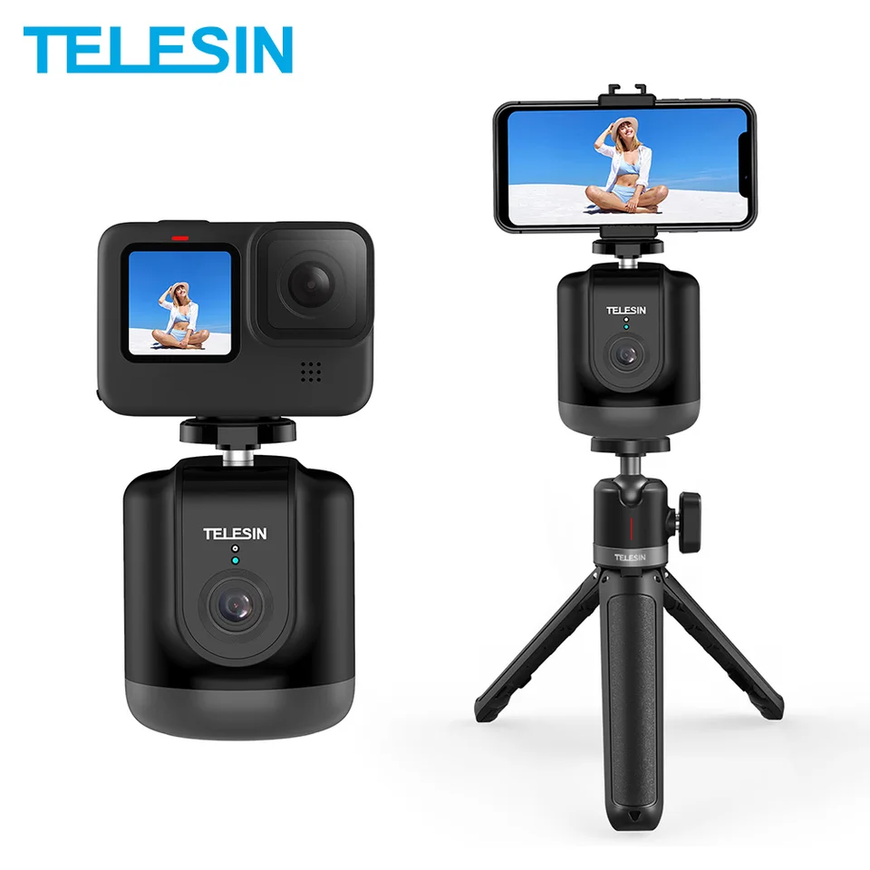 Telesin Te-Gpyt-001 Smart Shooting Gimbal Selfie 360 ​​° sledovanie automatického objektu pre GoPro Insta360 Osmo Action Smartphone Fotoaparát