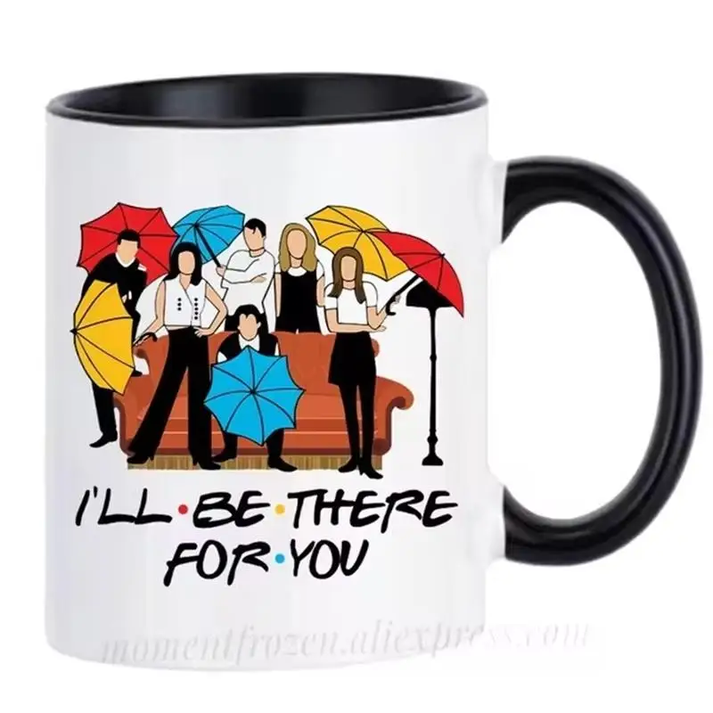 Televízna komédia Priatelia hrnčeky Centrálne kávové šálky kávu vtipné darčeky Monica Rachel Pivot Coffeeware Domov Decal Teaware Teaware pivo nápoj