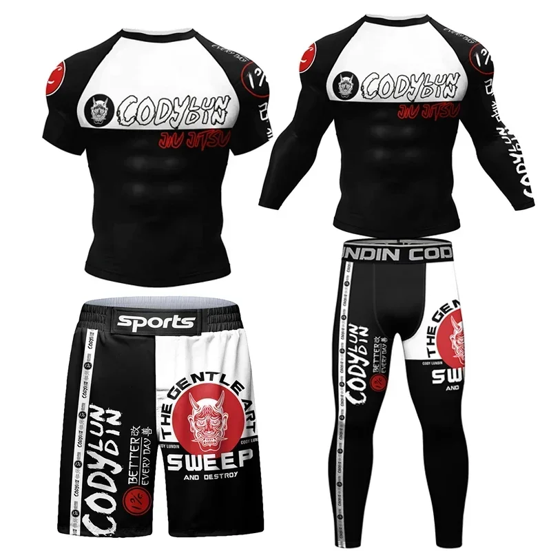 Telocvičňa Muži prebiehajúca box Mma Muay Thai Jiu JitSu Sportsu Sportswear Joggers Training Workout Workout Fitness Tracksuit Basketbal dres