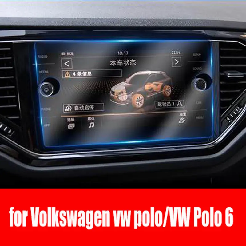 Temperovaná sklenená obrazovka Chránič pre Volkswagen VW Polo/VW Polo 6 Discover Media 8inch 2019