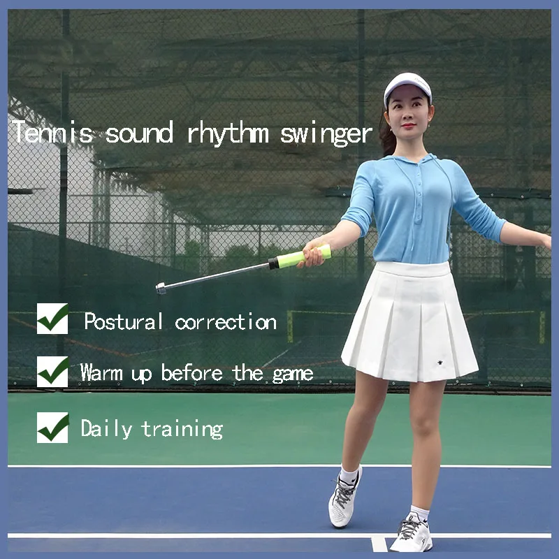 Tenisový vokálny rytmus výcvikový výcvikový výcvik badminton Swing Tennis Serve Strening Assist Trainer