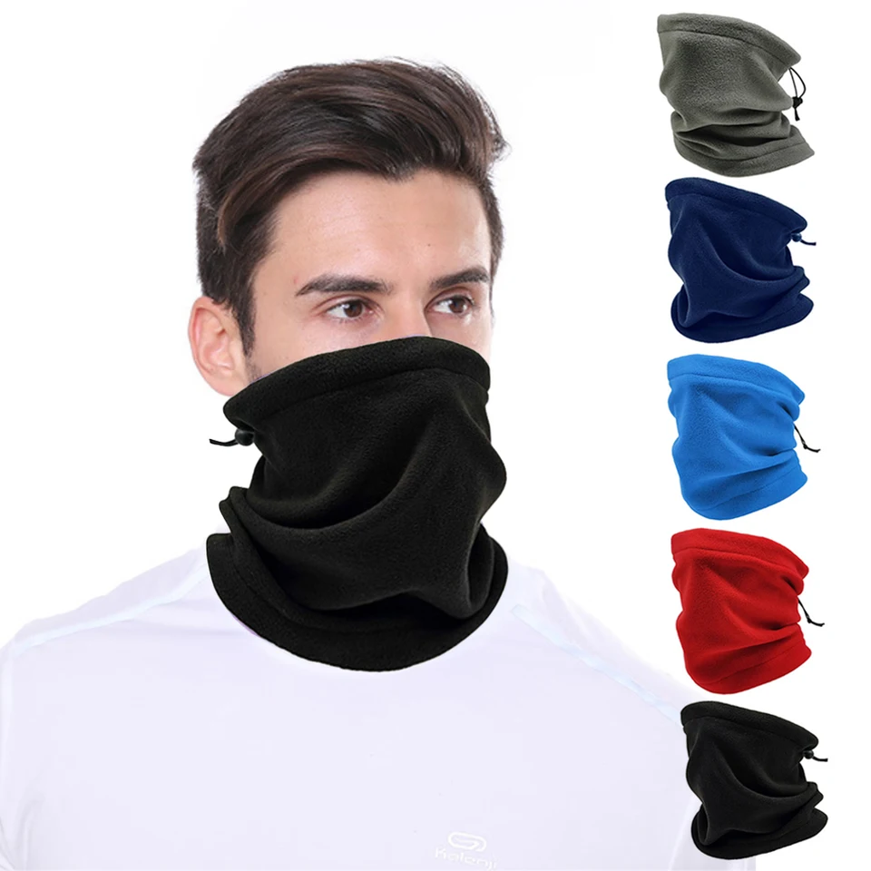 Teplá tvárová maska ​​Kryt krk fleece buff muži Bandana Warmer Winter Windproof Truby Šatky mäkká tvár Ženy gaiter snowboardové lyžovanie
