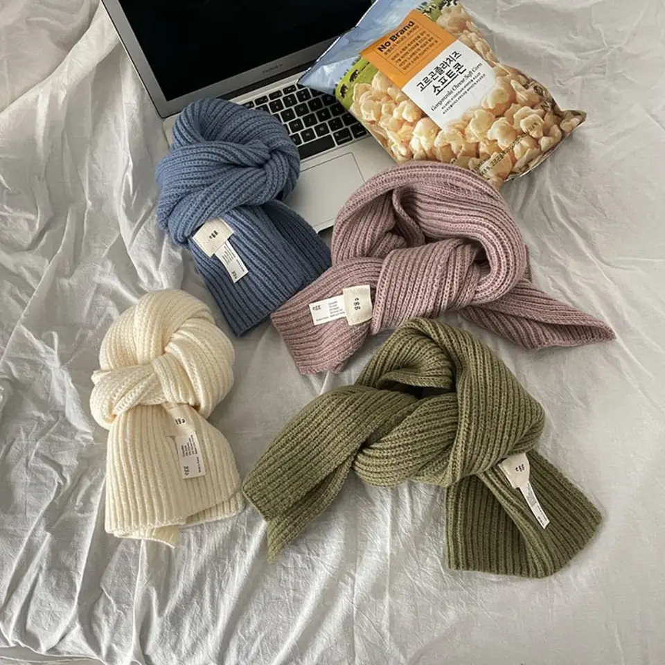 Teplé zábaly Ženy pletacie šál Bandana Pashmina Swater Tops Tops Kórejský štýl šál