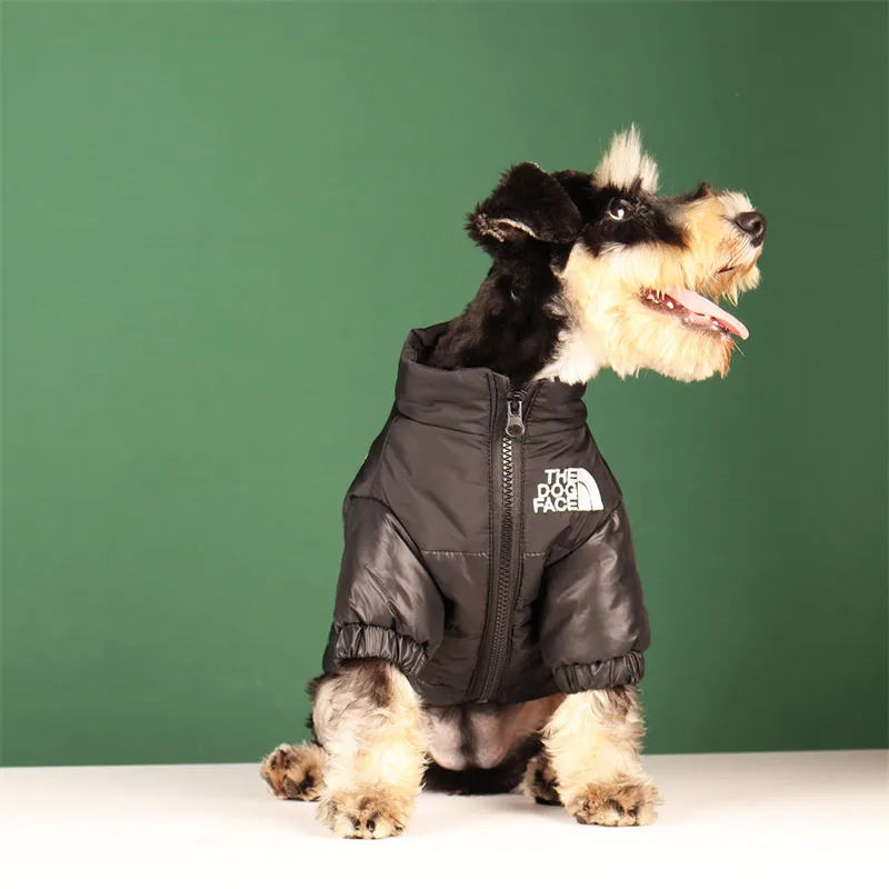 Teplý veterný francúzsky francúzsky malý stredný reflexný kabát Chihuahua Pet Outfits Jacket Bunda Veľké zimné domáce zvieratá odevy Buldog Puppy