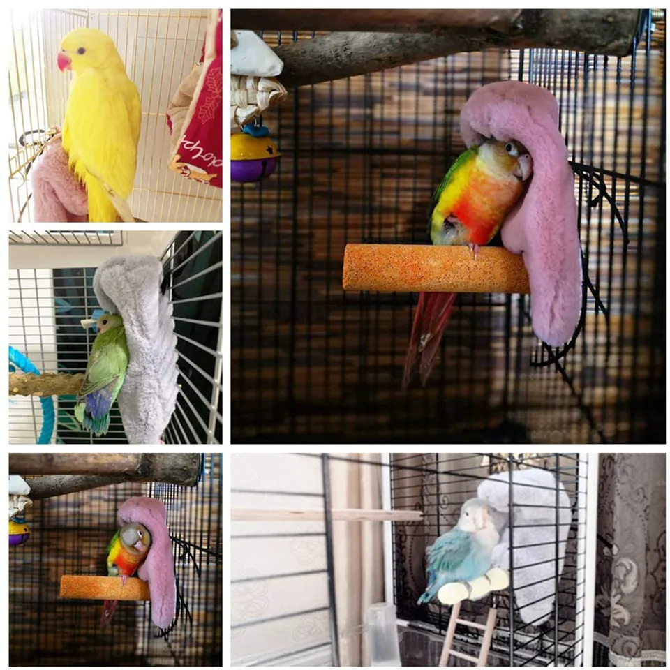 Teplý vták Parrot hniezdo Hammock Birds Cockatiel škrečok Činchilla klietka spa