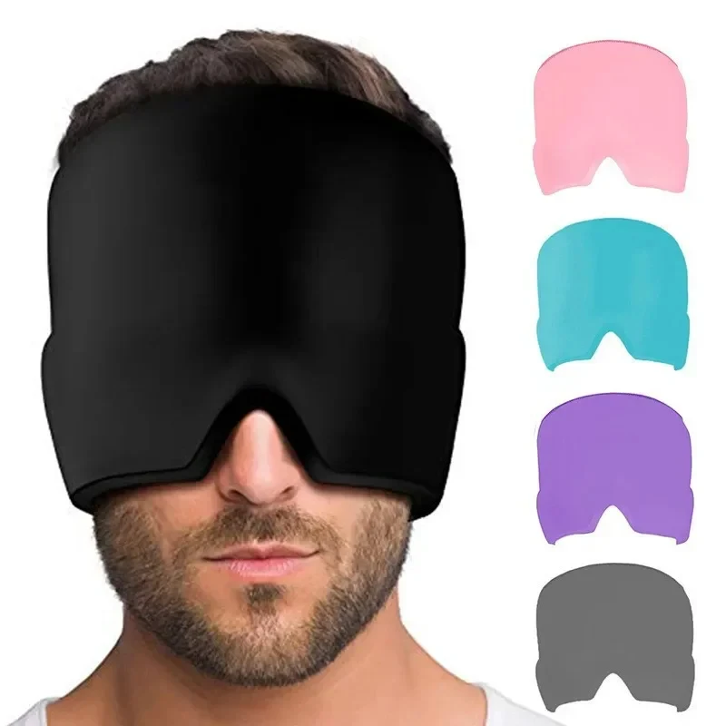 Terapia čela hlavy migréna reliéf s čiapkou gél ľadový uzáver studeného balenia hlava balenia chladenie studeného balíka balenie balenie studeného balíka balenie tváre