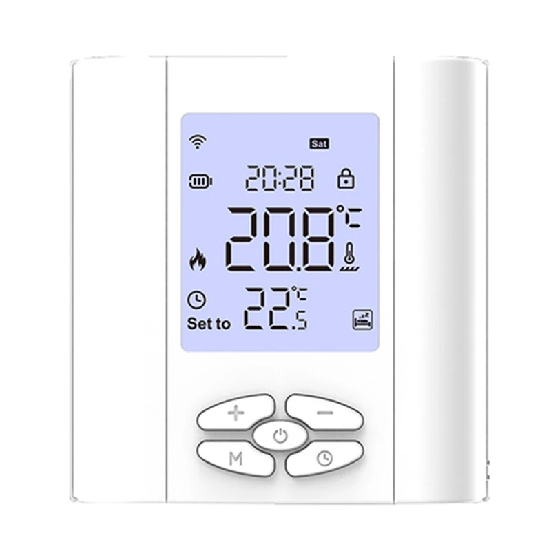 Termostat s batériou Zigbee pre vodný plynový kotol inteligentný regulátor bezdrôtovej teploty pre Alexa