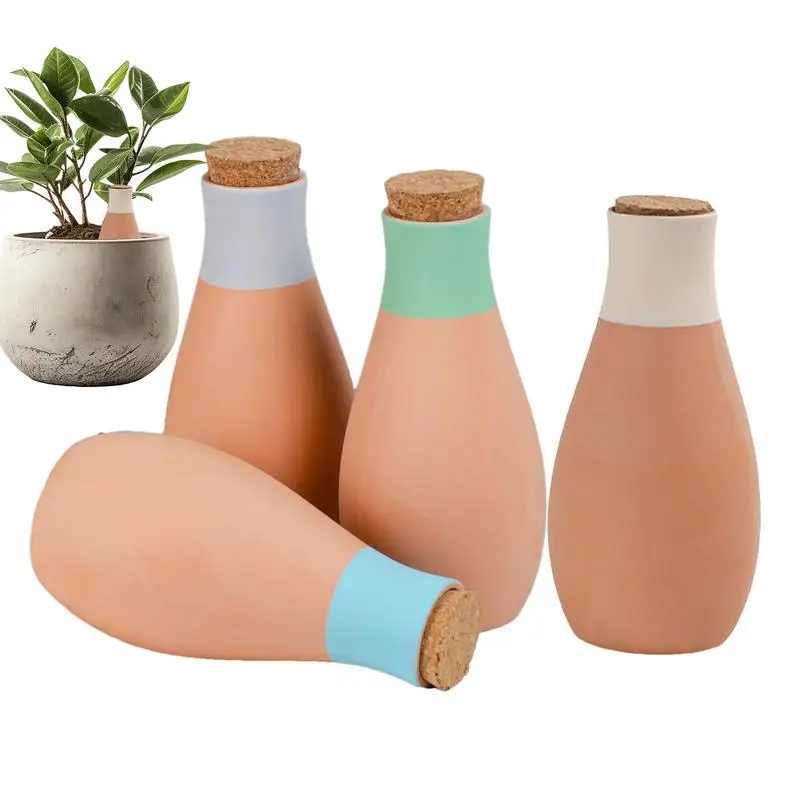 Terrakota zalievanie rastlín Hroty terakota zavlažovacie hrnce Bowling Pin Palre uvoľňovanie automatického zavlažovacieho systému pre črepníkové rastliny