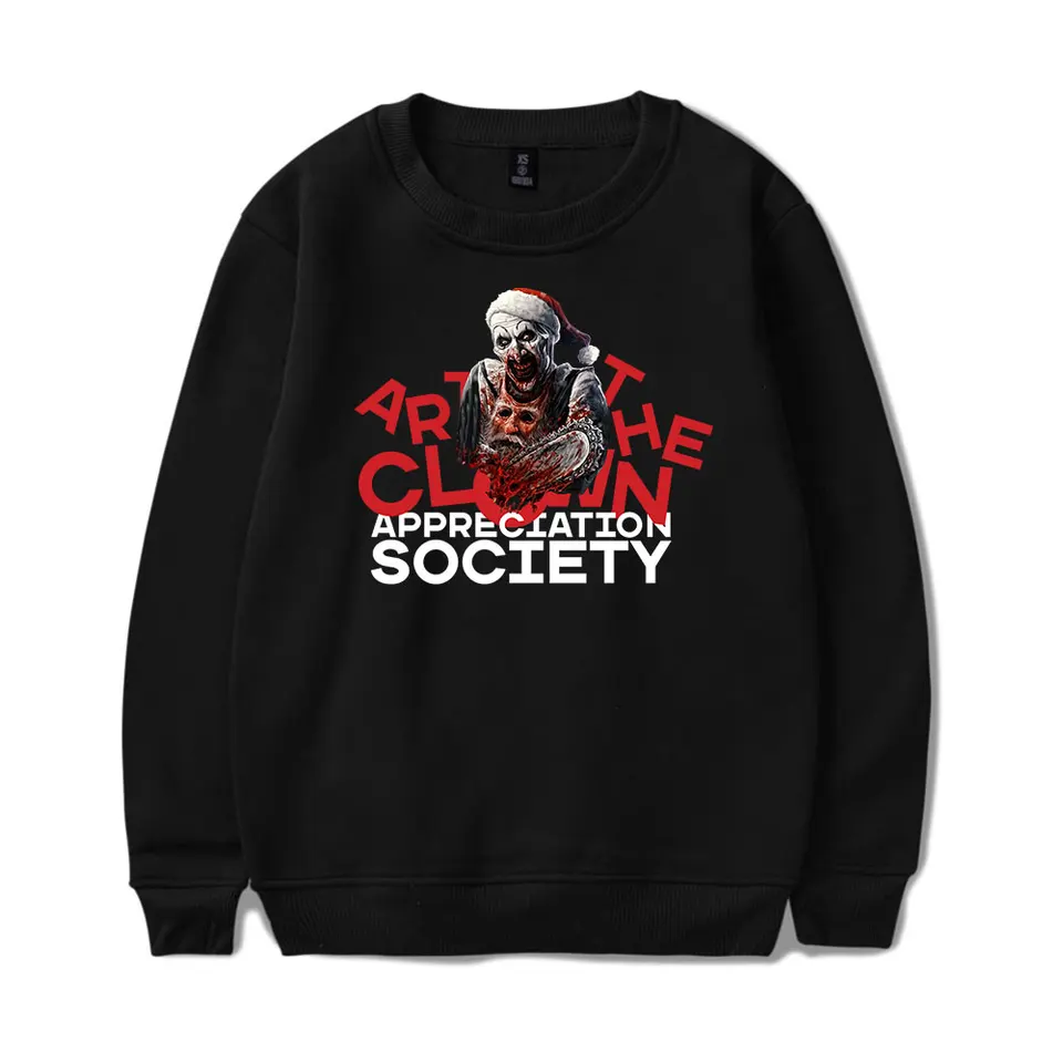 TERRIFER ART CLOWN Vintage 90. rokov MERCH MIKERSHROVER PULLOVER módne unisex harajuku streetwear smiešny mikina smiech