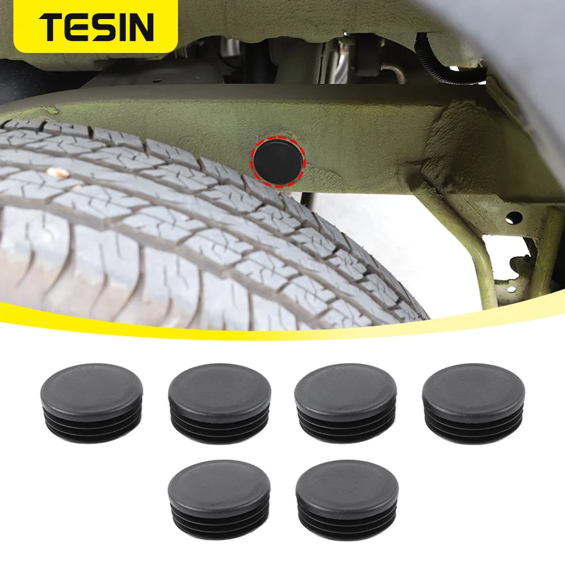 Tesin Car Chassis Round Hole Dust Witerproof Cover Cover pre Suzuki Jimny 2019 2020 2021 2022 2023 2024 hore exteriérové ​​príslušenstvo
