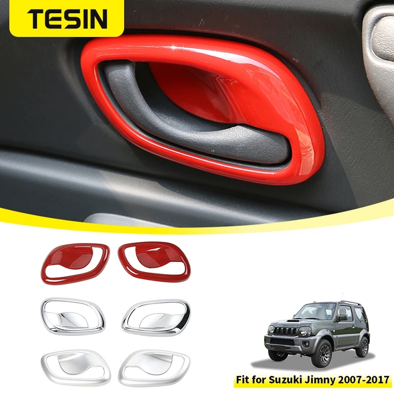 Tesin Car Interior Dvers Dvers Rukoväť misky na výzdobu pre Suzuki Jimny 2007 2008 2009 2010 2010 2012 2012 2013 2015 2015 2016 2016