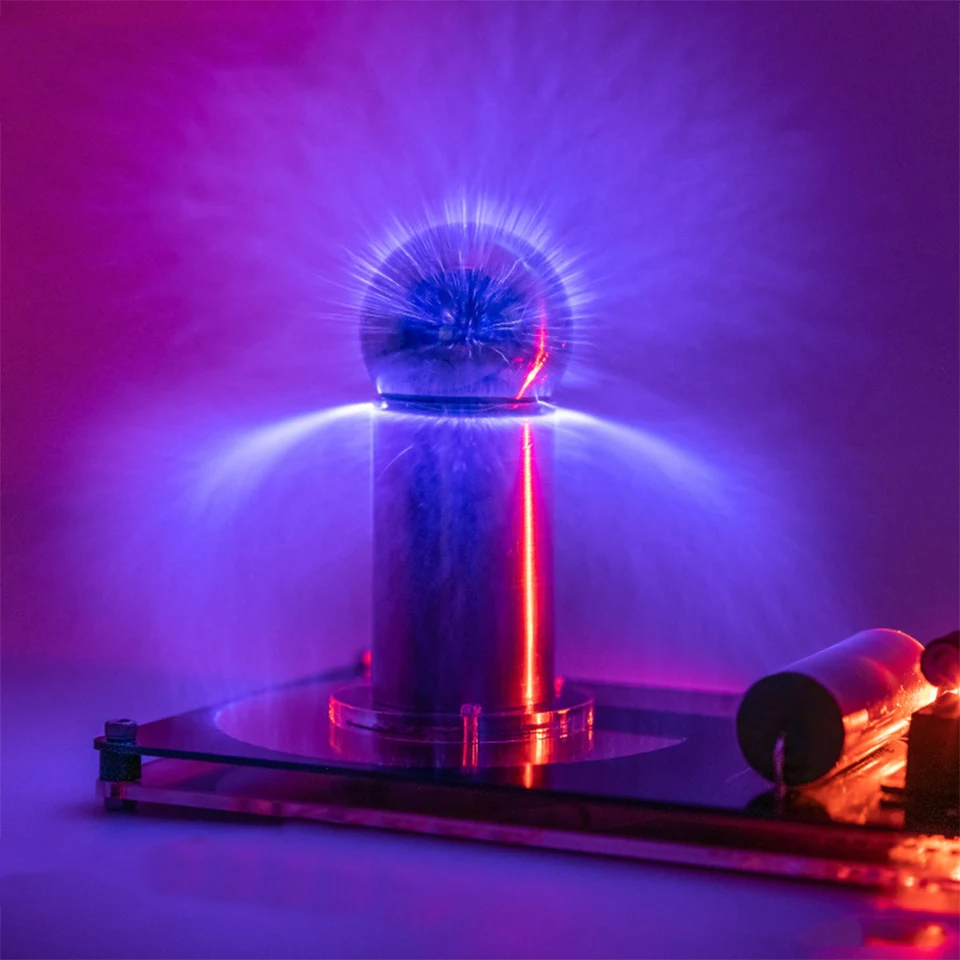 Tesla Coil Arc Fountain 9v 3a Ultra-mini Artificial Lightning Generátor 5 cm Tesla Coil Arc Fountain