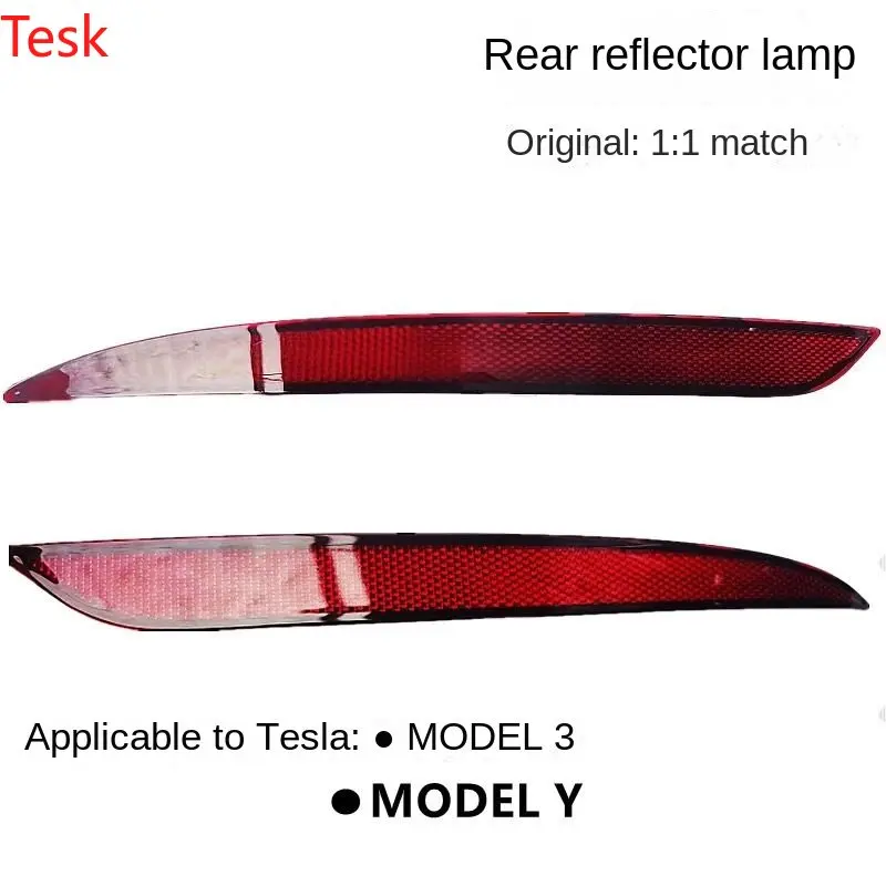 Tesla Model 3/y Zadná hmlová žiarovka Reflektor Anti-Collision Zadná žiarovka Zadný nárazník Doplnky Light Bar