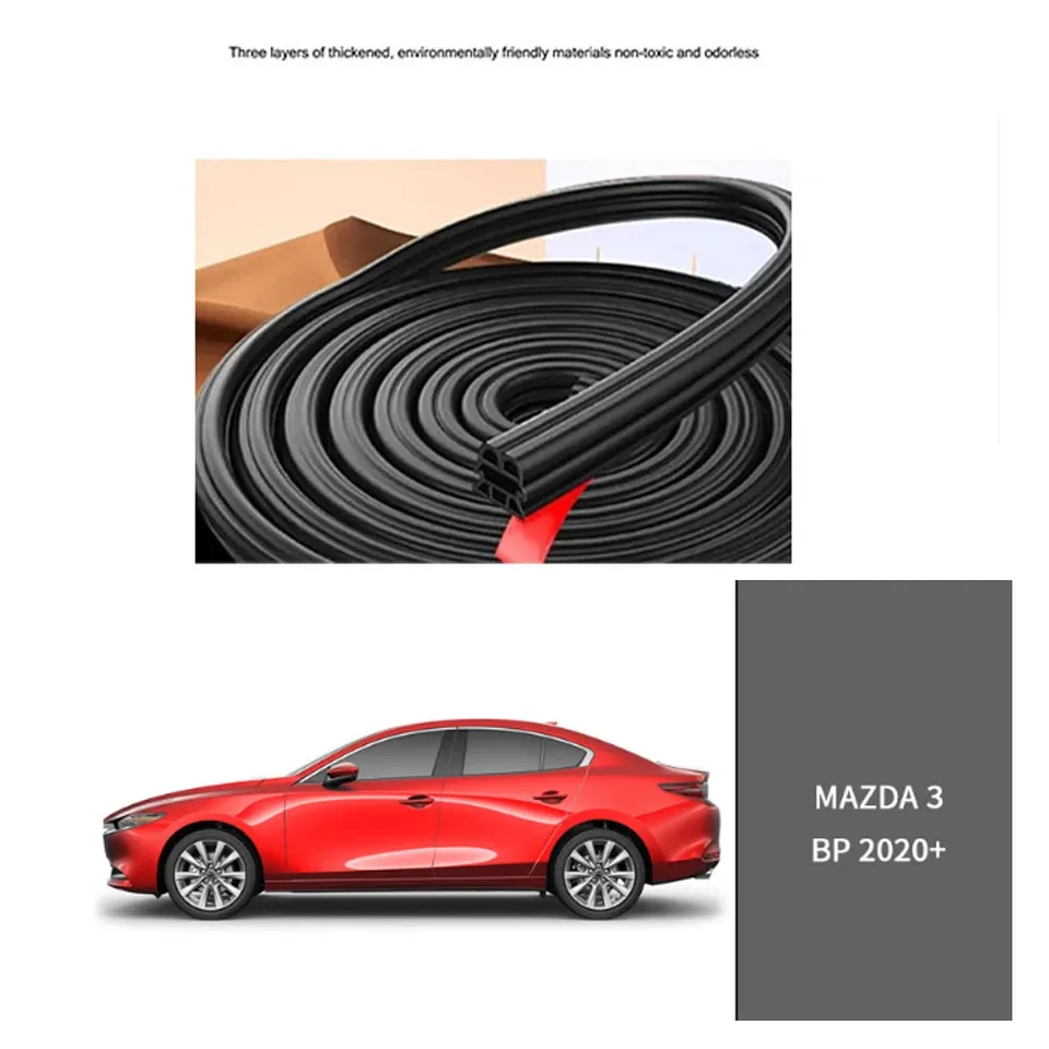 Tesnenie dverí je vhodné pre Mazda 3 zvukovú izoláciu automobilu celé doplnky odolného voči dekorácii v aute