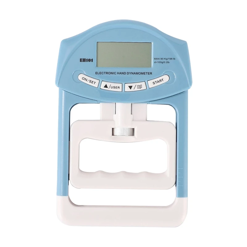 Tester na pevnosť priľnavosti, 190 libier/90 kg digitálneho ručného dynamometrového griptu griptu USB LCD SCREE DYNAMOMETER, ľahko použiteľný