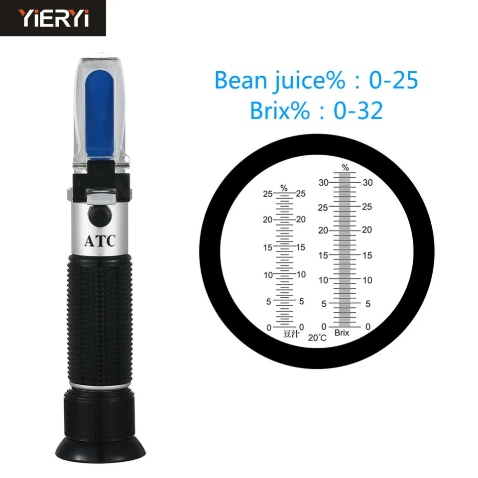 Tester obsahu obsahu horúceho cukru 0-25 % BEAN DREHUJEMER merač refraktometra