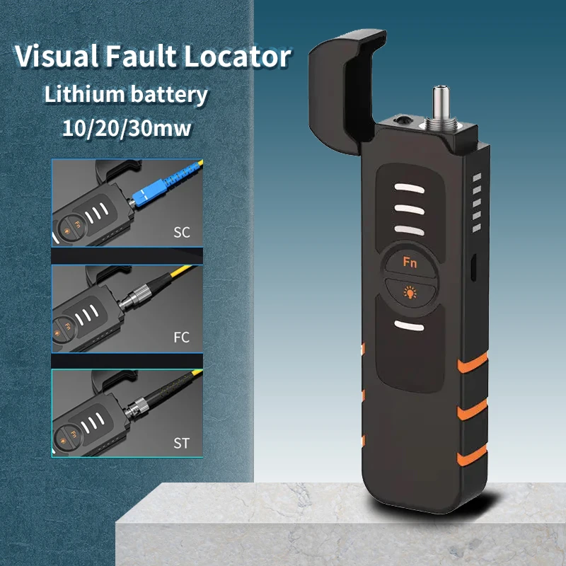 Tester optického vlákna Pen VFL 10/20/30MW Správna optická vlákno laserové laserové červené svetlo Pen vizuálne chyby lokalizátor LC/SC/ST