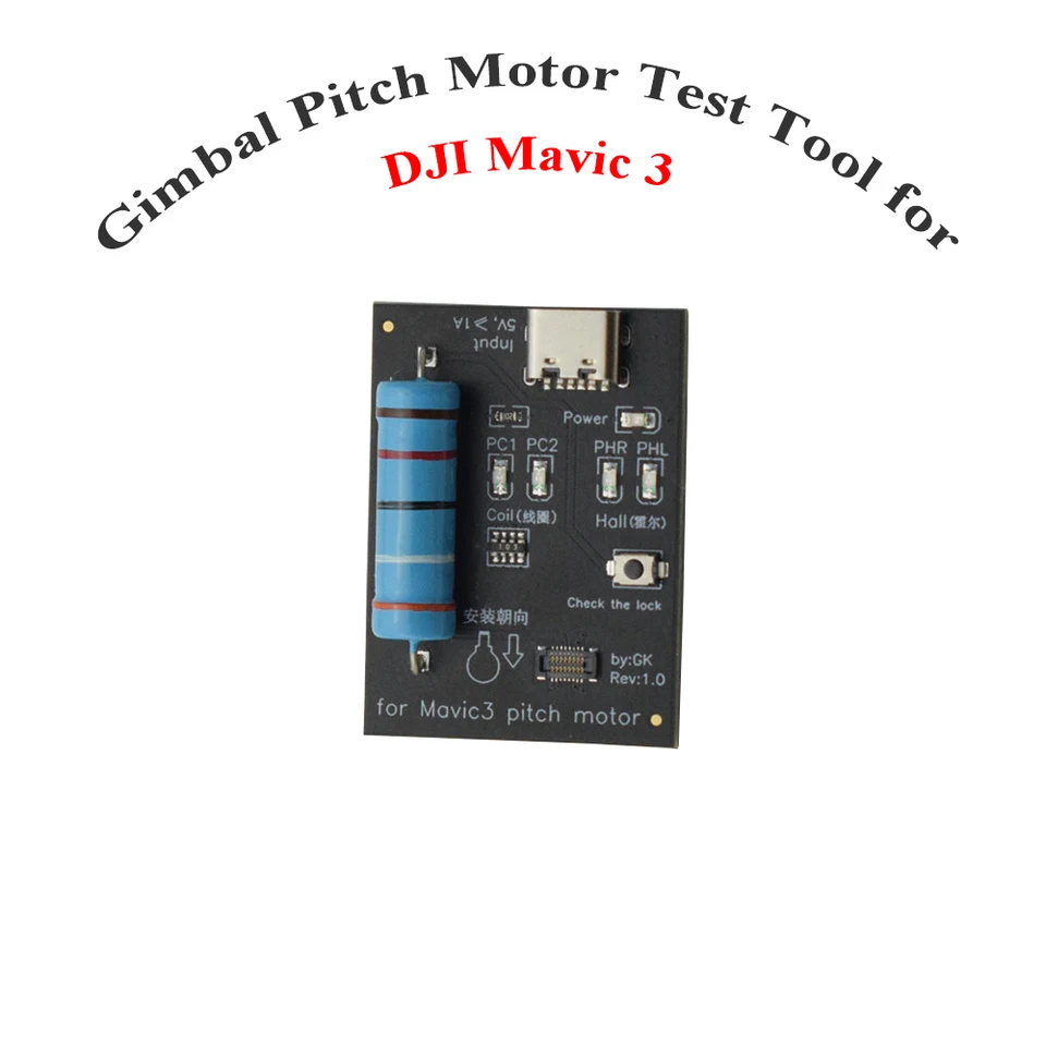 Testovací nástroj na motorové motoru pre gimbal pre DJI MAVIC 3 GIMBAL MOTORY TEST dosky Pitch Motors Kontrola skúšobného zariadenia Nástroje na opravu zariadení