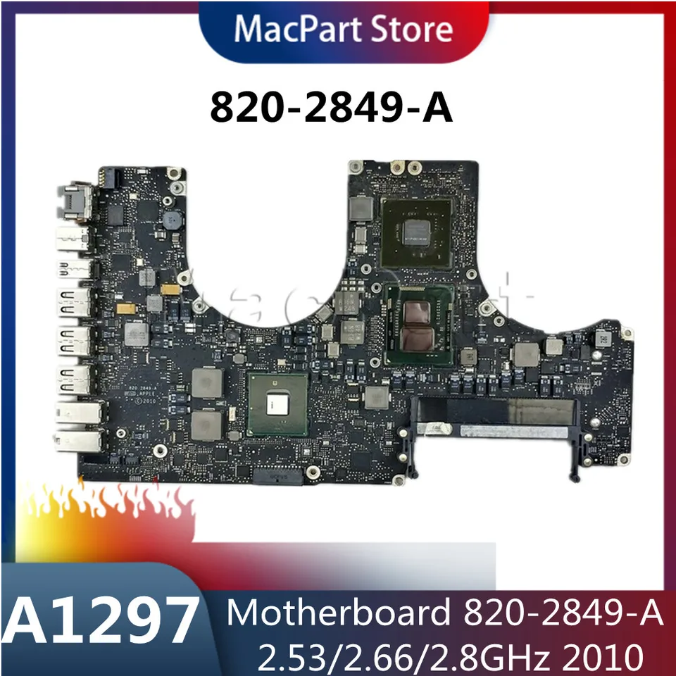 Testovaný prenosný počítač A1297 základná doska 820-2849-A pre MacBook Pro 17 