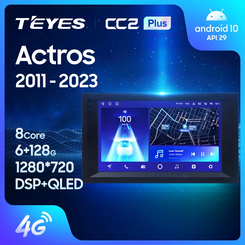 Teyes CC2 Plus pre Mercedes -Benz Actros 2011 - 2023 Car Multimedia Video Player Navigation GPS Android No 2Din 2 DIN DVD