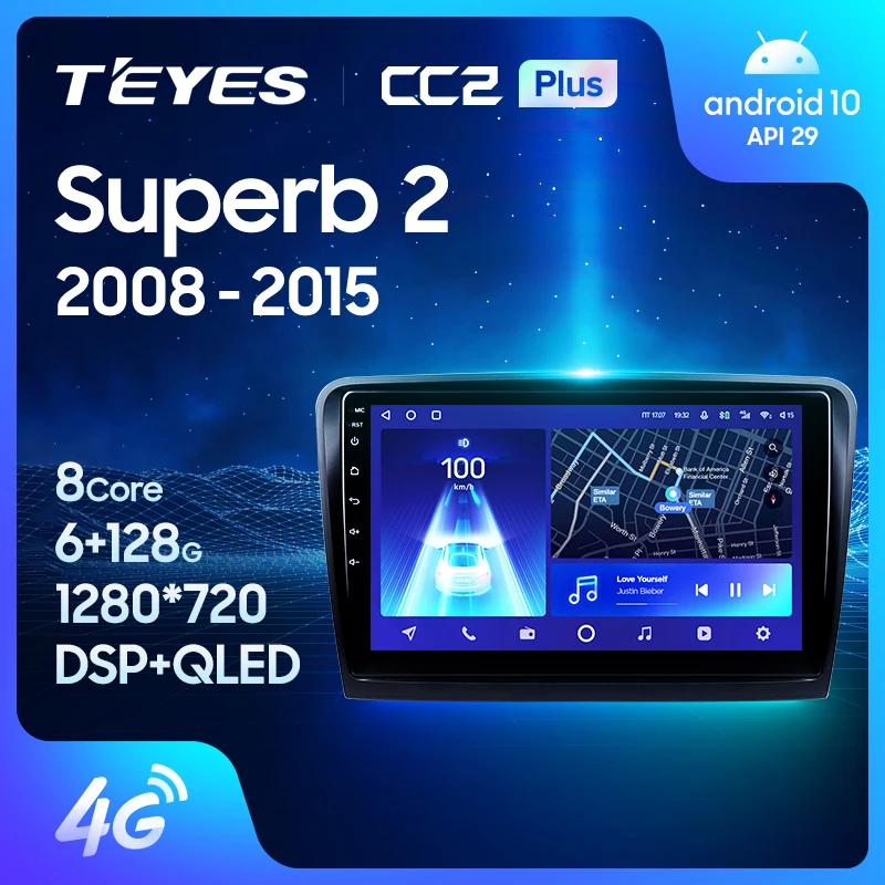 TEYES CC2 PLUS pre SKODA Superb 2 B6 2008 - 2015 CAR RÁDIO Multimedia Video Player navigáciu GPS Android No 2Din 2 DIN DVD