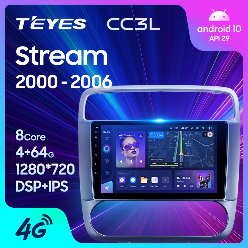 TEYES CC3L WiFi pre Honda Stream 1 2000 - 2006 Automobilie Multimedia video prehrávač navigácia stereofónny GPS Android No 2Din 2 DIN DVD