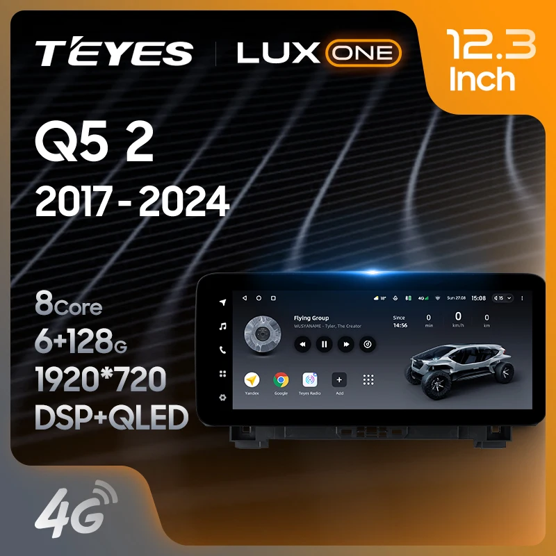 Teyes Lux One pre Audi Q5 2 FY 2017 - 2024 Car Multimedia Video Player Navigation GPS Android č. 2Din 2 DIN DVD