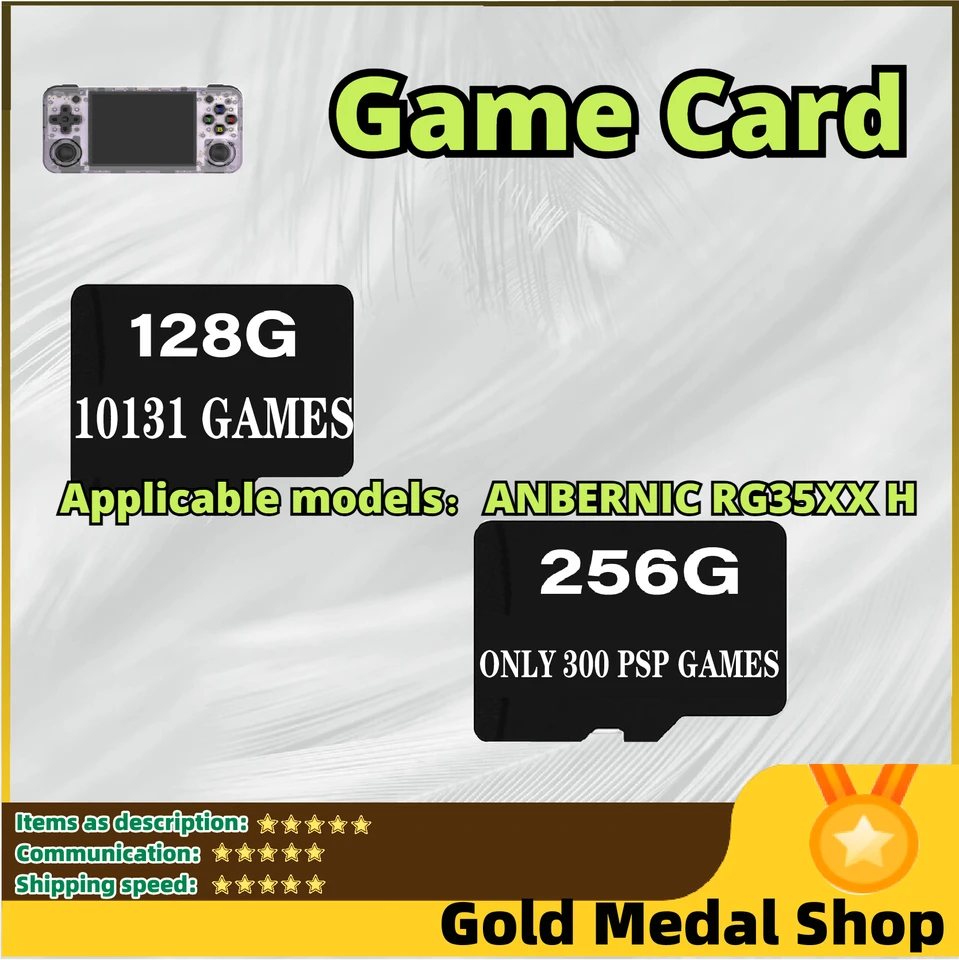 TF karta pre Anbernic RG35XX H vrecká s hernou konzolou IPS Screen Output RG35XX H Retro Video Simulator Console PSP Games