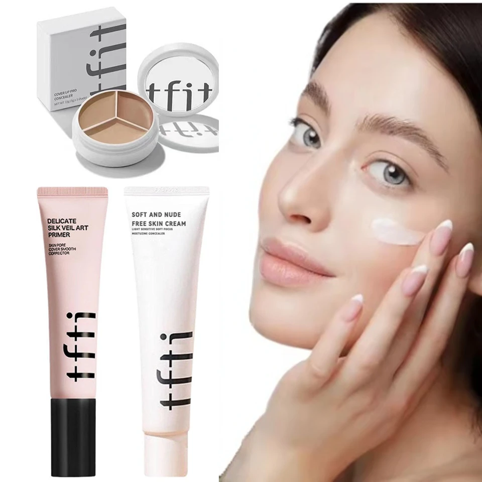 TFIT 3 farby paleta korektora Profesionálny make -up tvár oči obrys obrysu tvárový korektor Temný kruh, ktorý opravuje make -up tváre