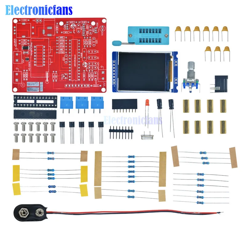 TFT GM328 MEGA328 Tranzistorový tester LCR Meter Square Wave Generátor DIY Kit