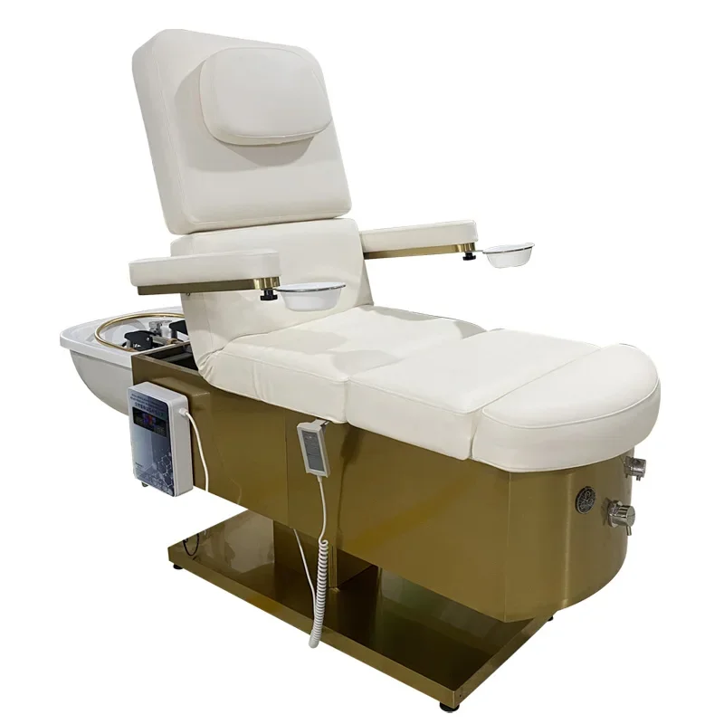 THAI LUXURY Kráľová elektrická masážna masážna masáž Salon Salón Salón Šampón stolička hlava nohy tváre rias kúpeľne Krásne pruhy
