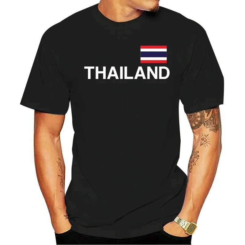 Thajsko Tričko s vlajkovou tlačou - - S 3xl - Ázia Bangkok