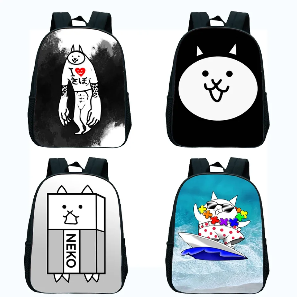 The Battle Cats Batoh Deti Kids Detské materské školy Bookbags Boys Dievčatá Karikatúra Bathock batoľa batoľa Rucksack infantil mochila darček
