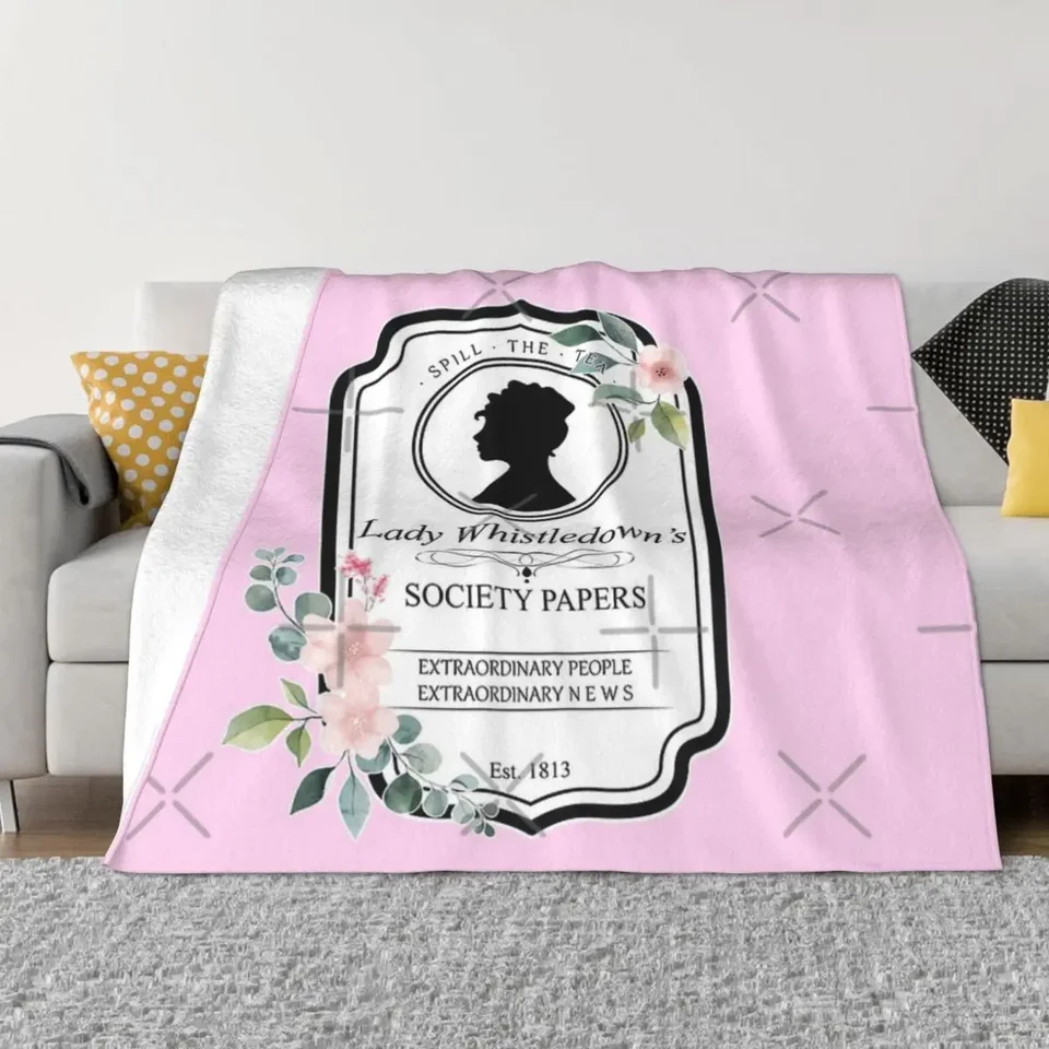 The Bridgerton - Lady Whistledown's Home Bed Prikrývky zimné prikrývky a prikrývky hádzať prikrývku